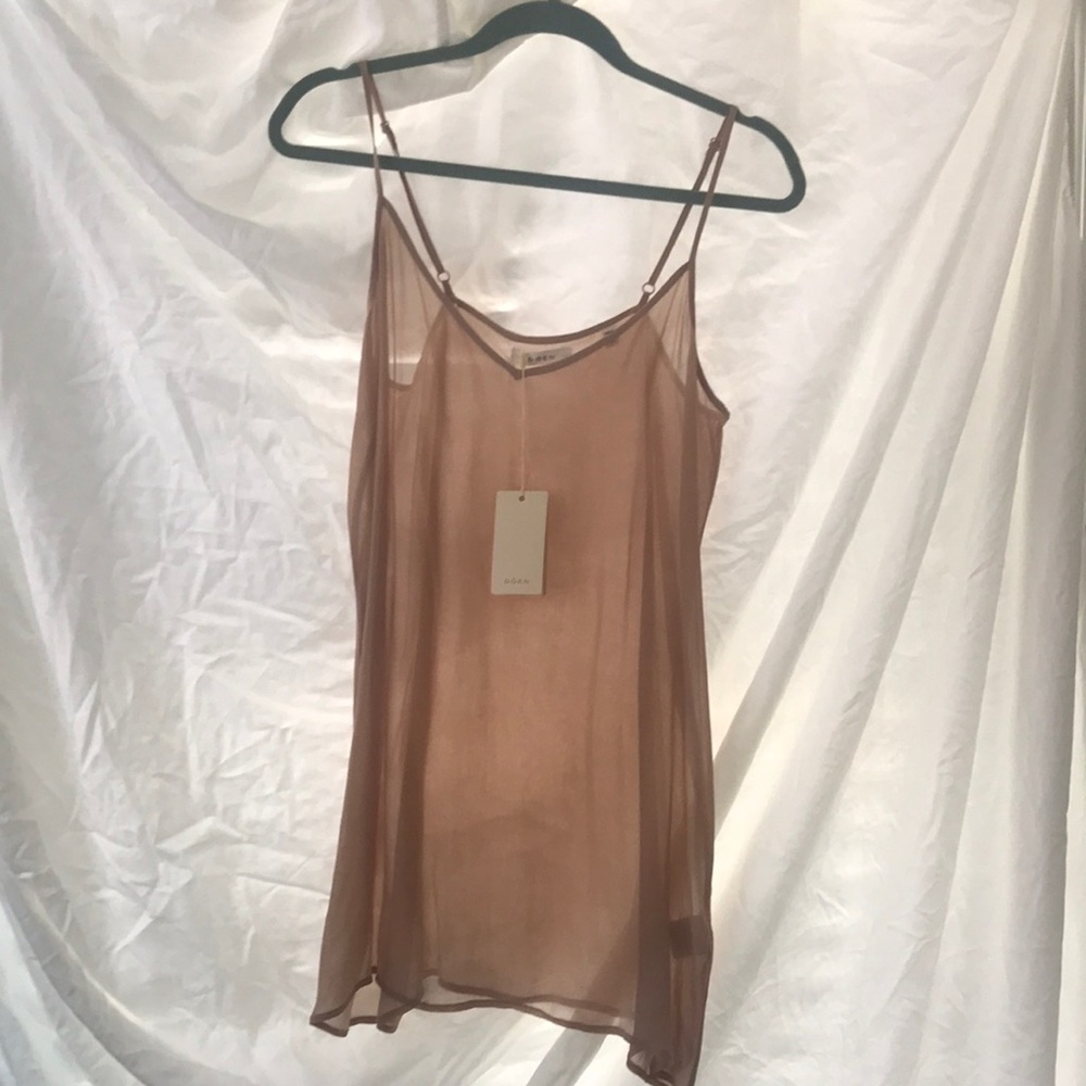 DÔEN short nude slip NWT